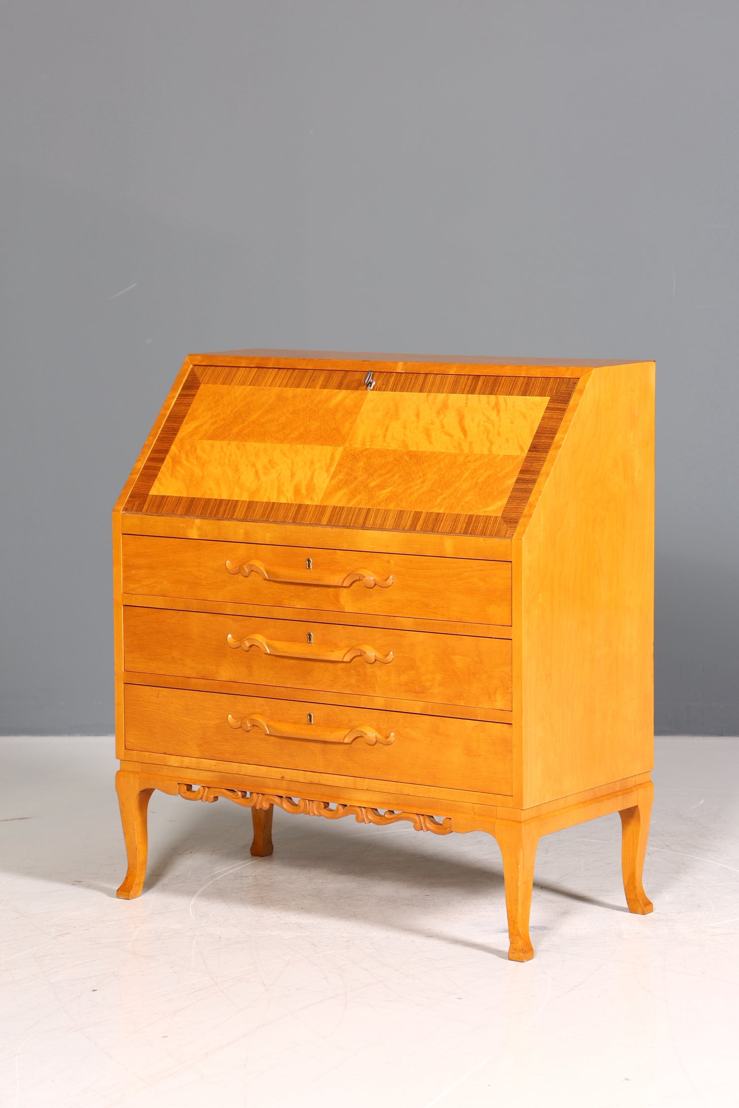 Traumhafter Sekretär um 1930 Büro Kommode Echt Holz Schreibtisch Schreibkommode Antik Stil