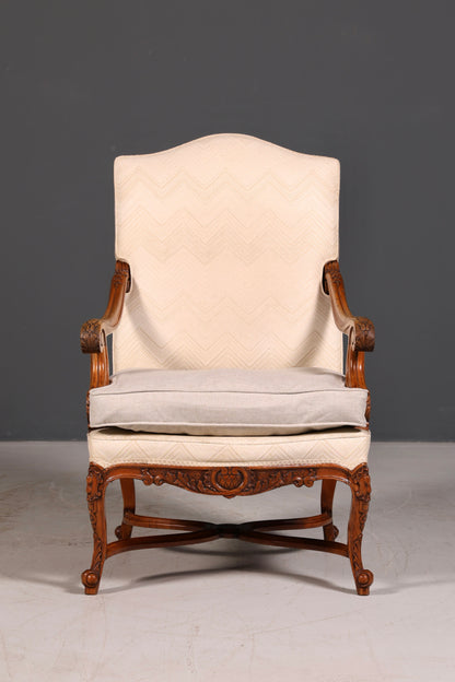 Edler Louis Philippe Armlehnsessel Gründerzeit Antik Sessel Polstersessel 1 von 2