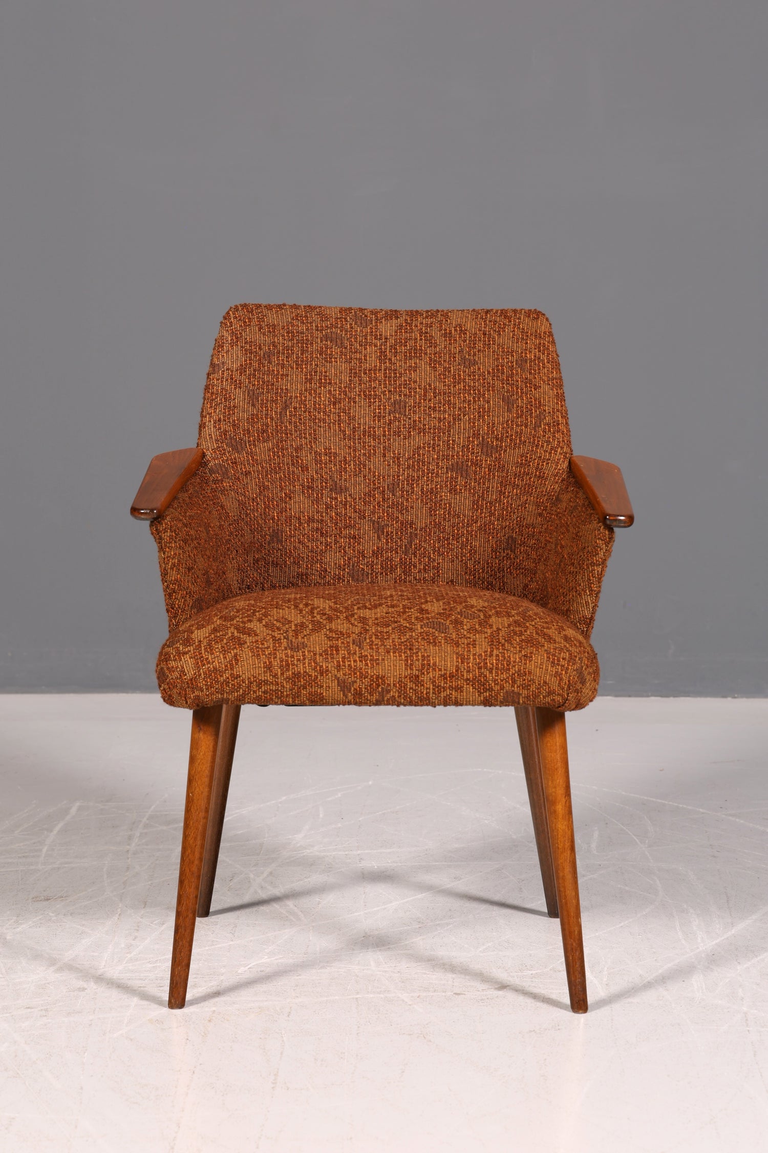 Wunderschöner Mid Century Stuhl Retro Armlehnstuhl Cocktailstuhl Küchenstuhl Sekretär Stuhl 2 von 4