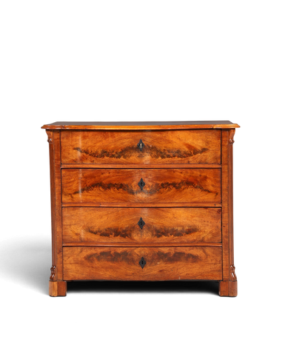 Stilvolle Louis Philippe Kommode Nussbaum Gründerzeit Schubladenkommode um 1890