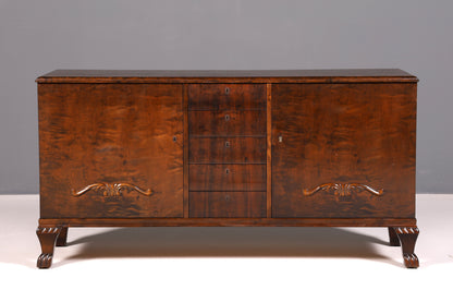 Wunderschönes Original Art Deco Sideboard Antik Schrank TV Kommode um 1930