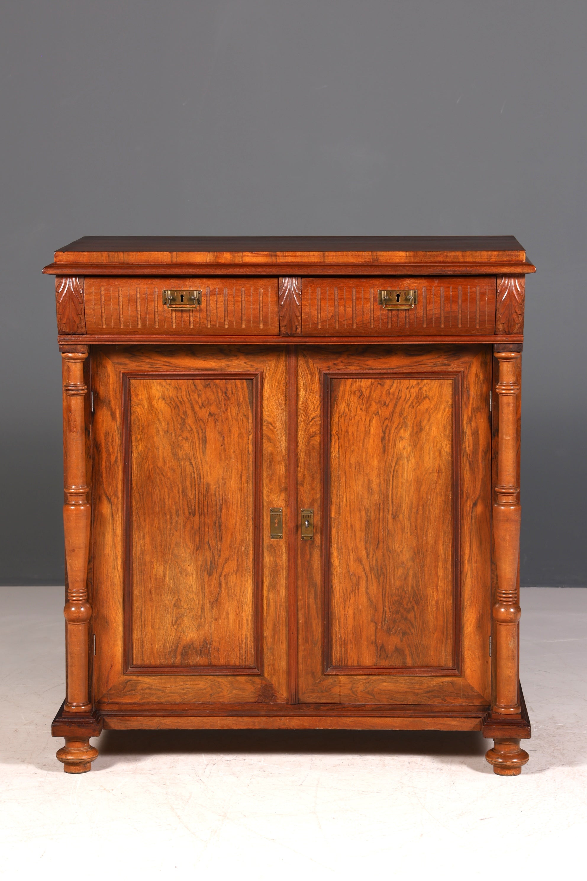 Traumhafter Gründerzeit Schrank Louis Philippe Vertiko Antik Highboard Kommode