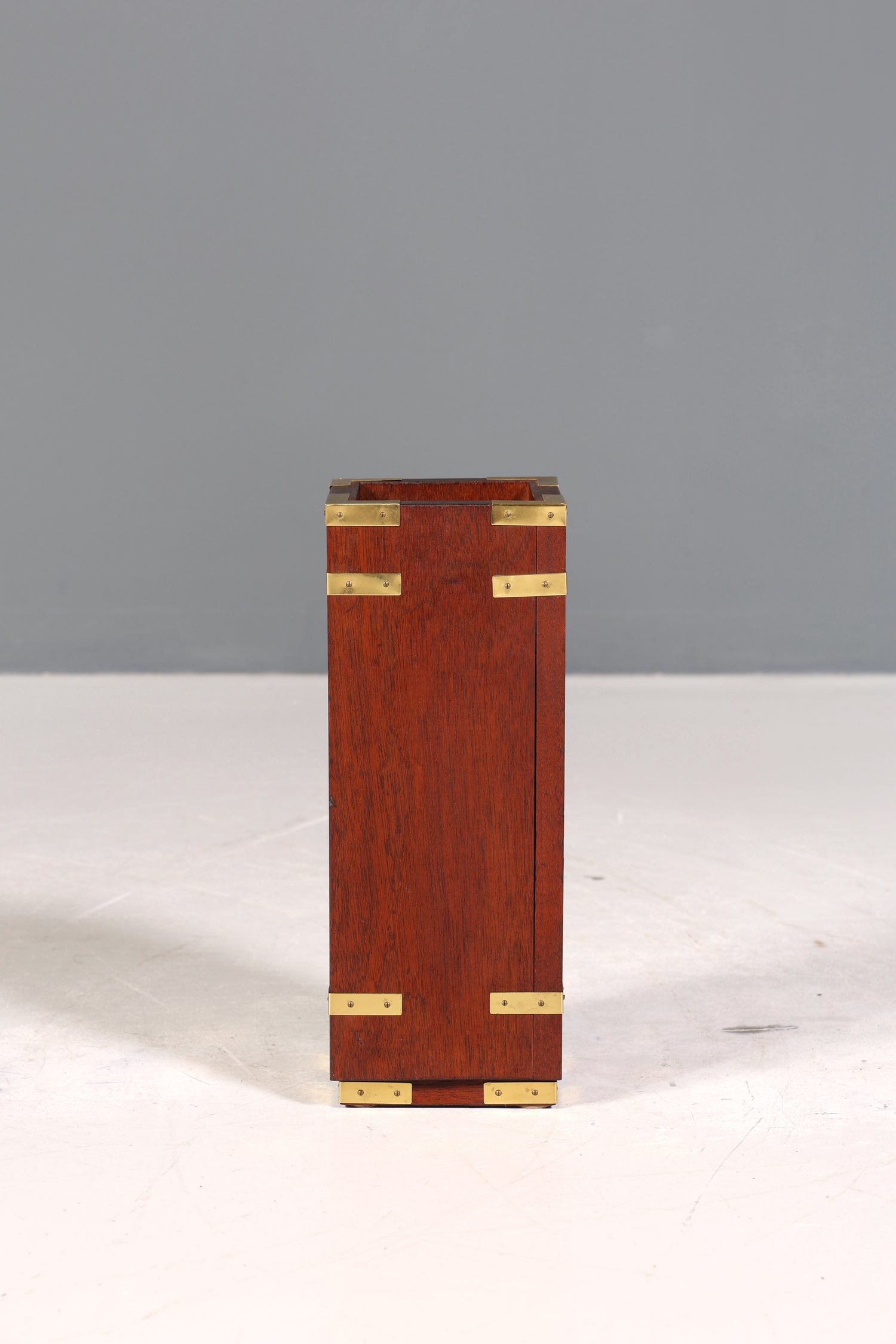 Wunderschönes Maritimes Kaminzubehör Englisch Mahagoni Kaminbesteck Set Military Behälter