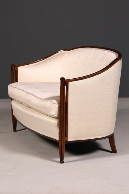 Edles Art Deco Sofa Sitzbank 2-Sitzer Vintage Loungesofa Polstersofa Salonsofa