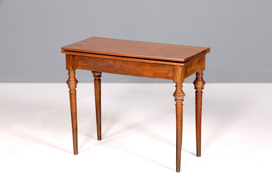 Traumhafter Gründerzeit Tisch ausklappbarer Konsolentisch Esstisch echt Holz Antik Spieltisch Küchentisch