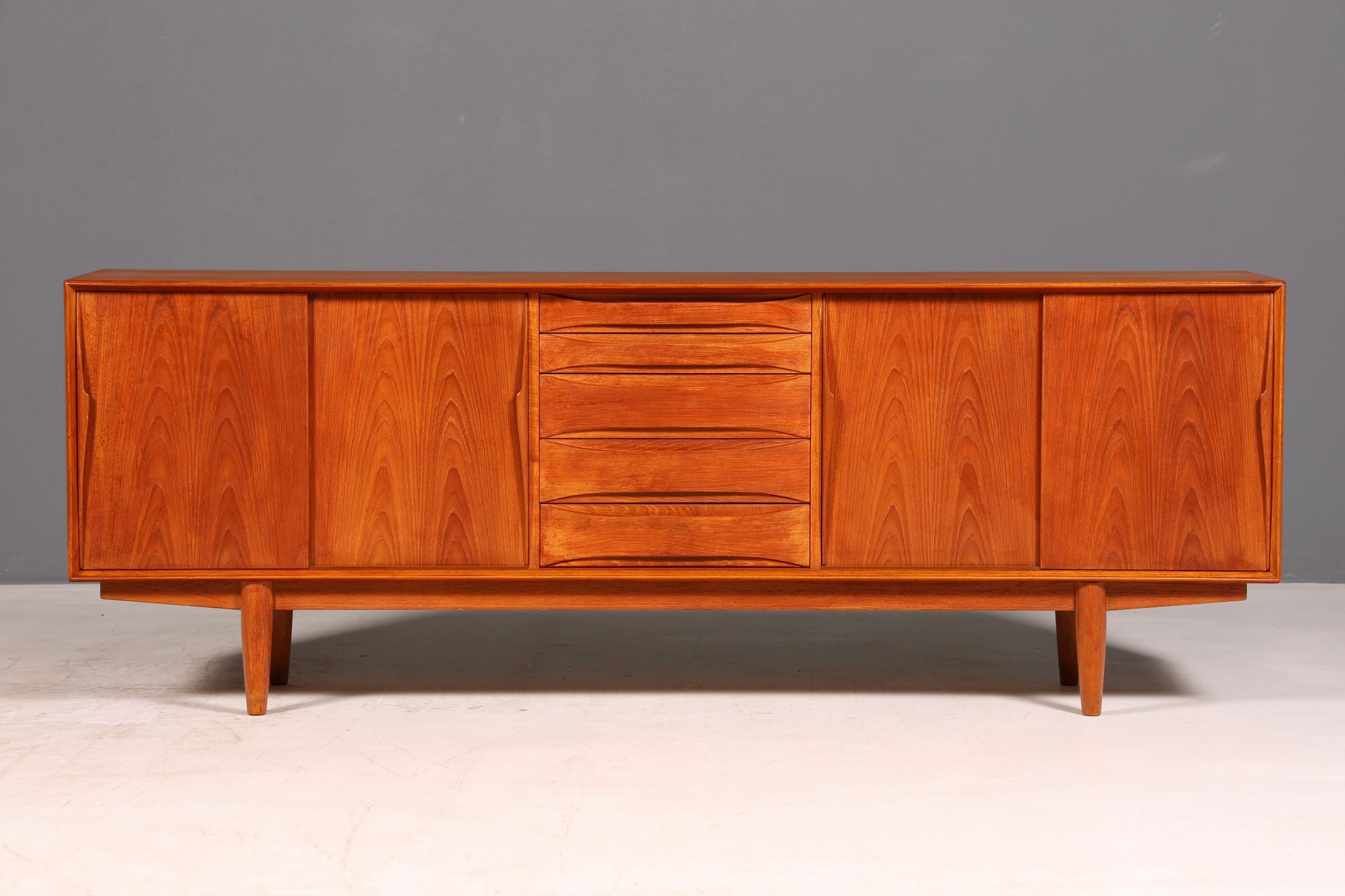 Beautiful Dyrlund mid-century teak sideboard, Danish design, vintage cabinet dresser