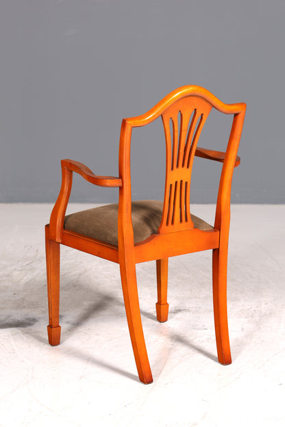Edler Englischer Stuhl im Hepplewithe Stil Englisch Armlehnstuhl Dining Chair Küchenstuhl Sekretär Stuhl 2 von 2
