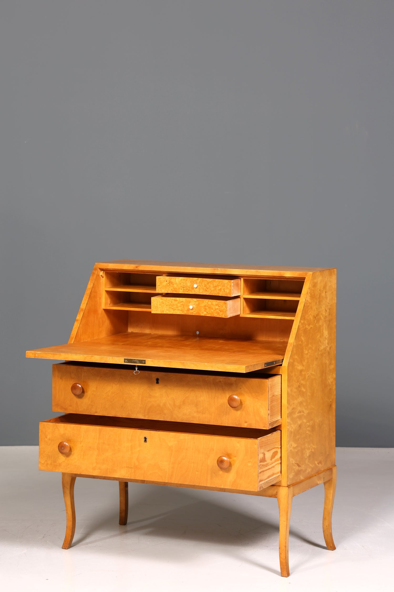 Wunderschöner Sekretär im Biedermeier Stil um 1930 Schreibmöbel echt Holz Kommode