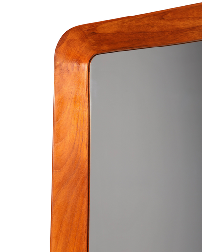 Wunderschöner Mid Century Spiegel Flur Wandspiegel Danish Design Spiegel Teak Holz Flurspiegel