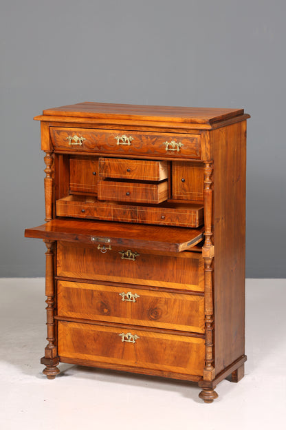 Edler Gründerzeit Sekretär Vertiko Highboard Louis Philippe Kommode um 1880