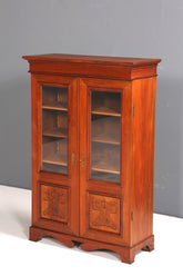 Traumhafte Jugendstil Vitrine Antike Holz Bücherschrank Eiche Gründerzeit Antik Schrank Geschirrschrank