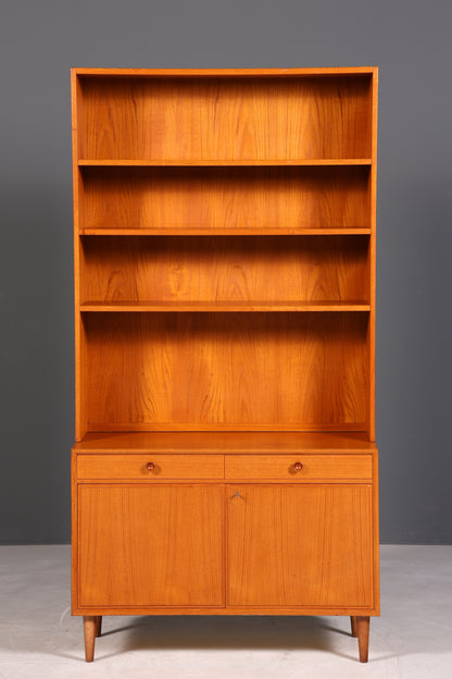 Wunderschönes Mid Century Regal Danish Design Teak Holz Schrank Retro Bücherregal Kommode 1 von 2