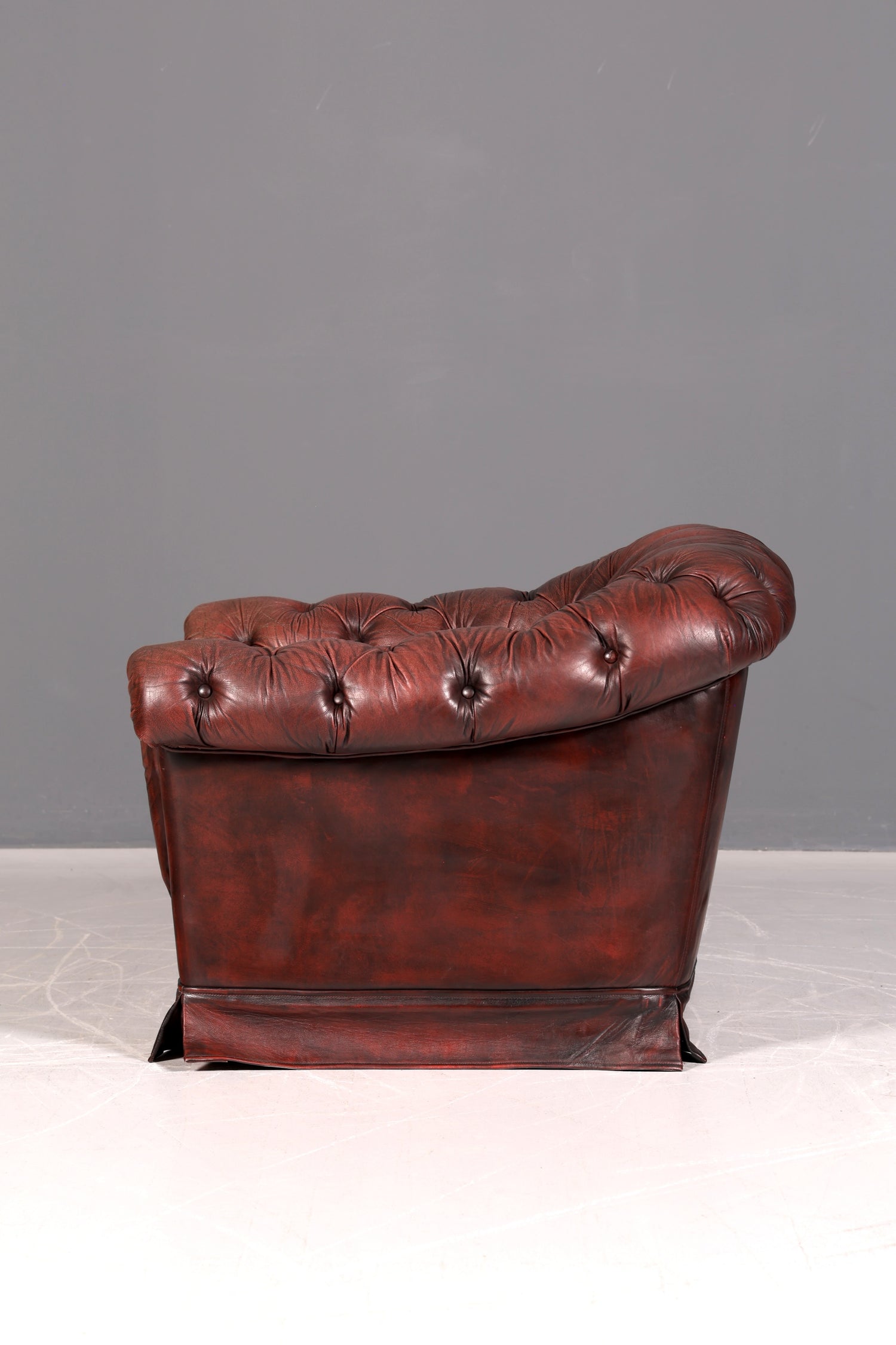 Stilvoller Original Chesterfield Sessel Englischer Armlehnsessel Englisch Herrensessel Antik Leder