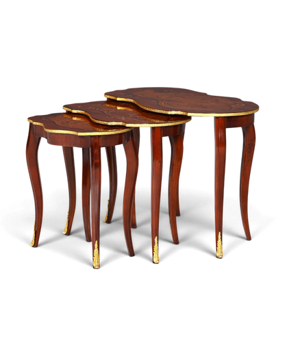 Traumhaftes Beistelltisch Set 3er Satz Barock Antik Barock Stil Tisch Set