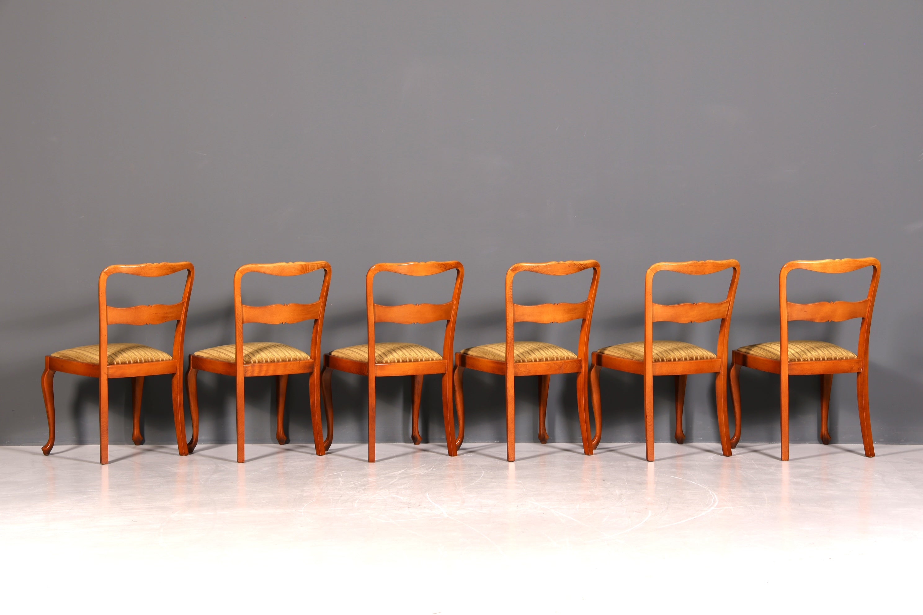 G367 Finish 6x Wunderschöne Chippendale Stühle Barock Stil Stuhlset Polsterstuhl Set Küchenstühle Esszimmer Stühle (Kopie)