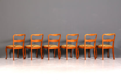 G367 Finish 6x Wunderschöne Chippendale Stühle Barock Stil Stuhlset Polsterstuhl Set Küchenstühle Esszimmer Stühle (Kopie)