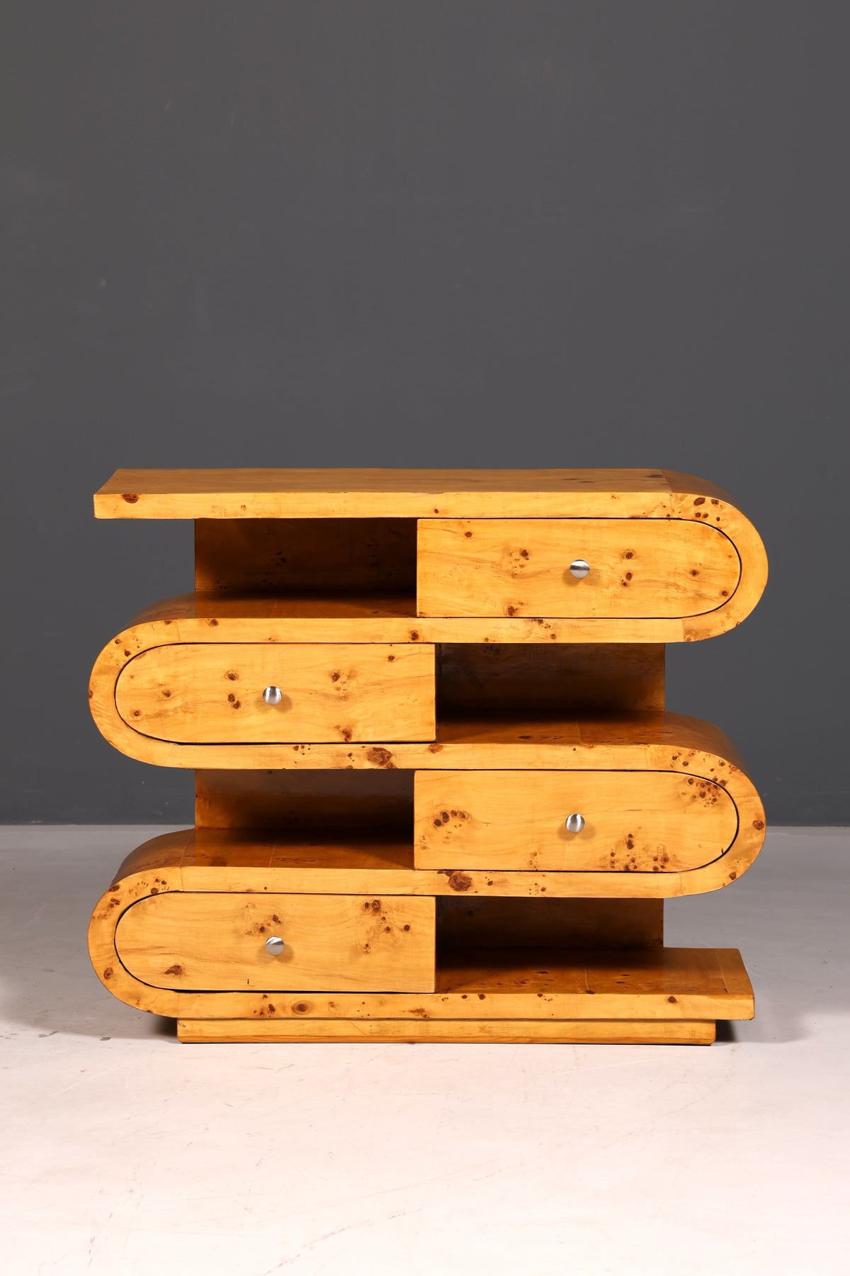 Dreamy Art Deco-style sideboard, bookcase, Biedermeier-style antique dresser and shelving unit