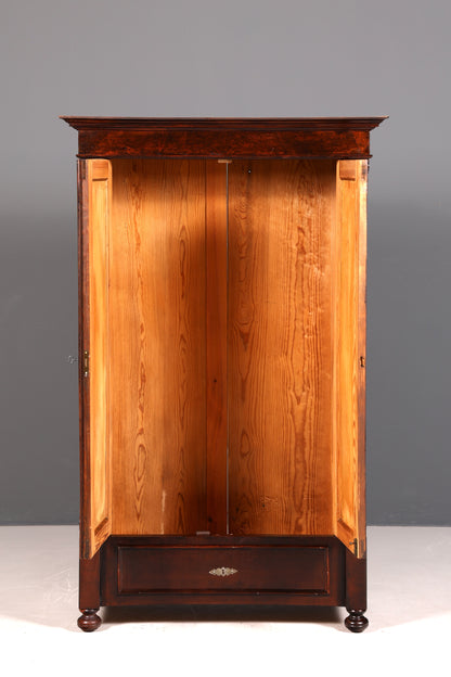 Traumhafter Gründerzeit Schrank Louis Philippe Antik Kleiderschrank Wäscheschrank Dielenschrank