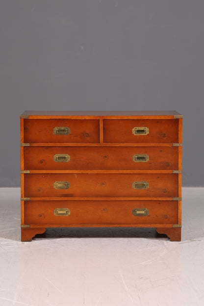 Traumhafte Maritime Kommode Military Chest Englisch Schiffskommode Schrank Kolonial Vintage