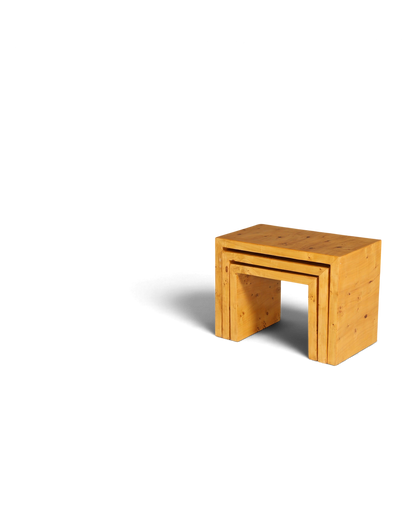 Stilvolle Art Deco Design Beistelltische Kult Birke 3er Satz