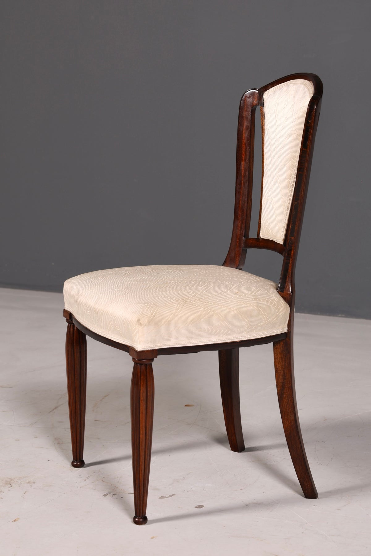 Elegant Art Deco chair Vintage dining chair writing desk chair upholstered chair armchair kitchen chair 1 of 2