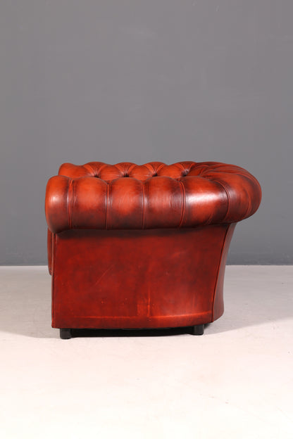 Stilvoller Original Chesterfield Sessel Englischer Armlehnsessel Englisch Herrensessel 2 von 2