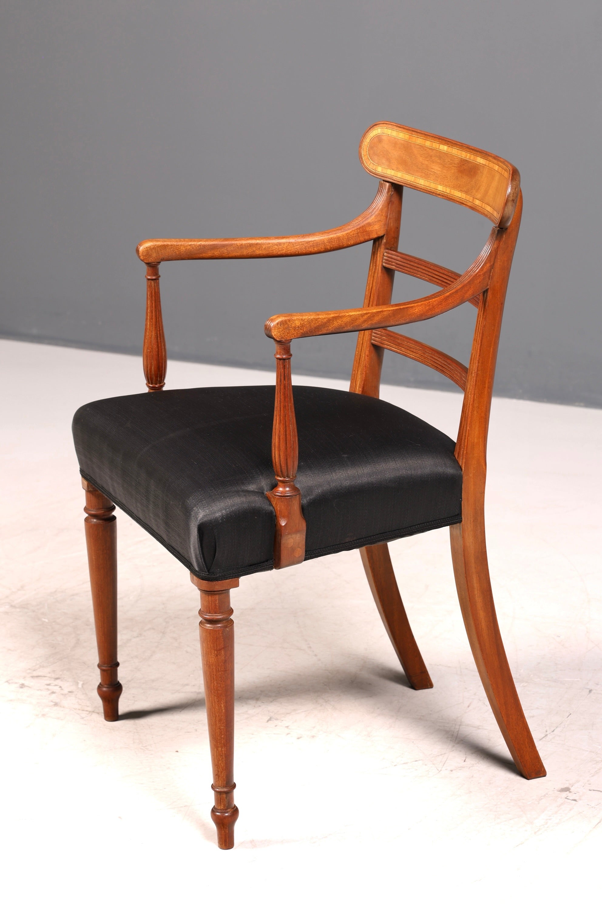 Biedermeier Rosshaar mit dazu schreibenG386 Finish Wunderschöner Englischer Stuhl UK Küchenstuhl Antik Stil Sekretär Stuhl Polsterstuhl (Kopie 2)