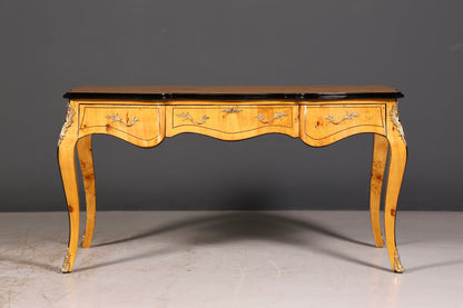 Wunderschöner Louis XV Stil Schreibtisch French Office Desk Antik Stil Bürotisch Massivholz