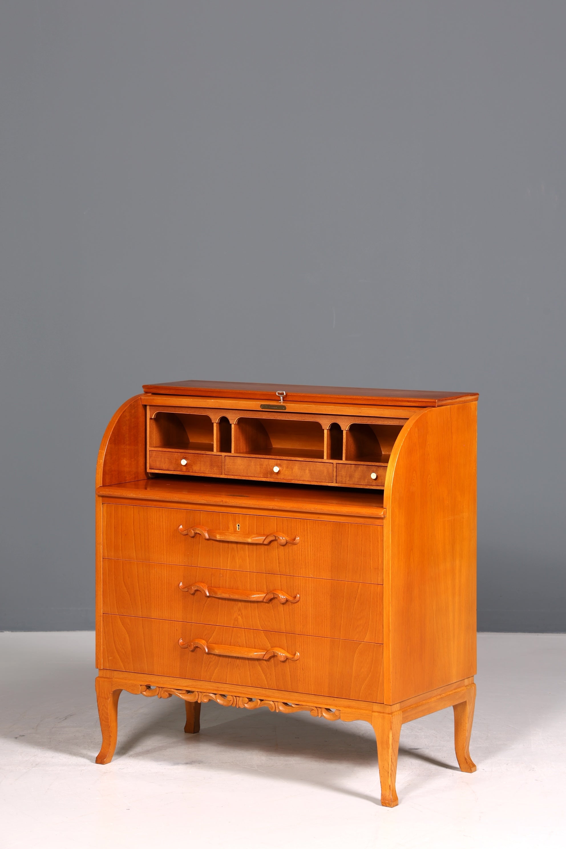 Stilvoller Sekretär um 1930 Büro Kommode echt Holz Sekretär Schreibtisch Kommode