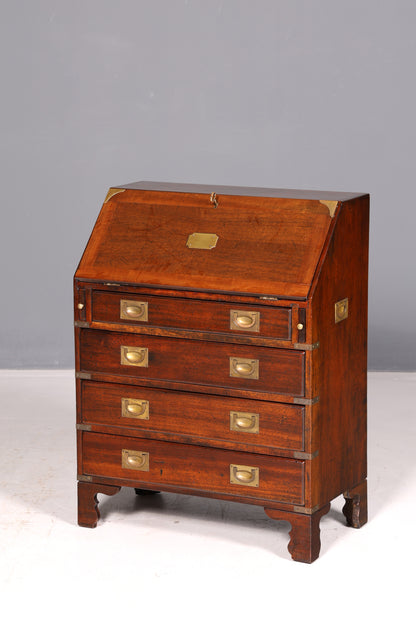 Wunderschöner Maritimer Sekretär Englisch Schreibkommode Echt Holz Schreibtisch Antik Vintage