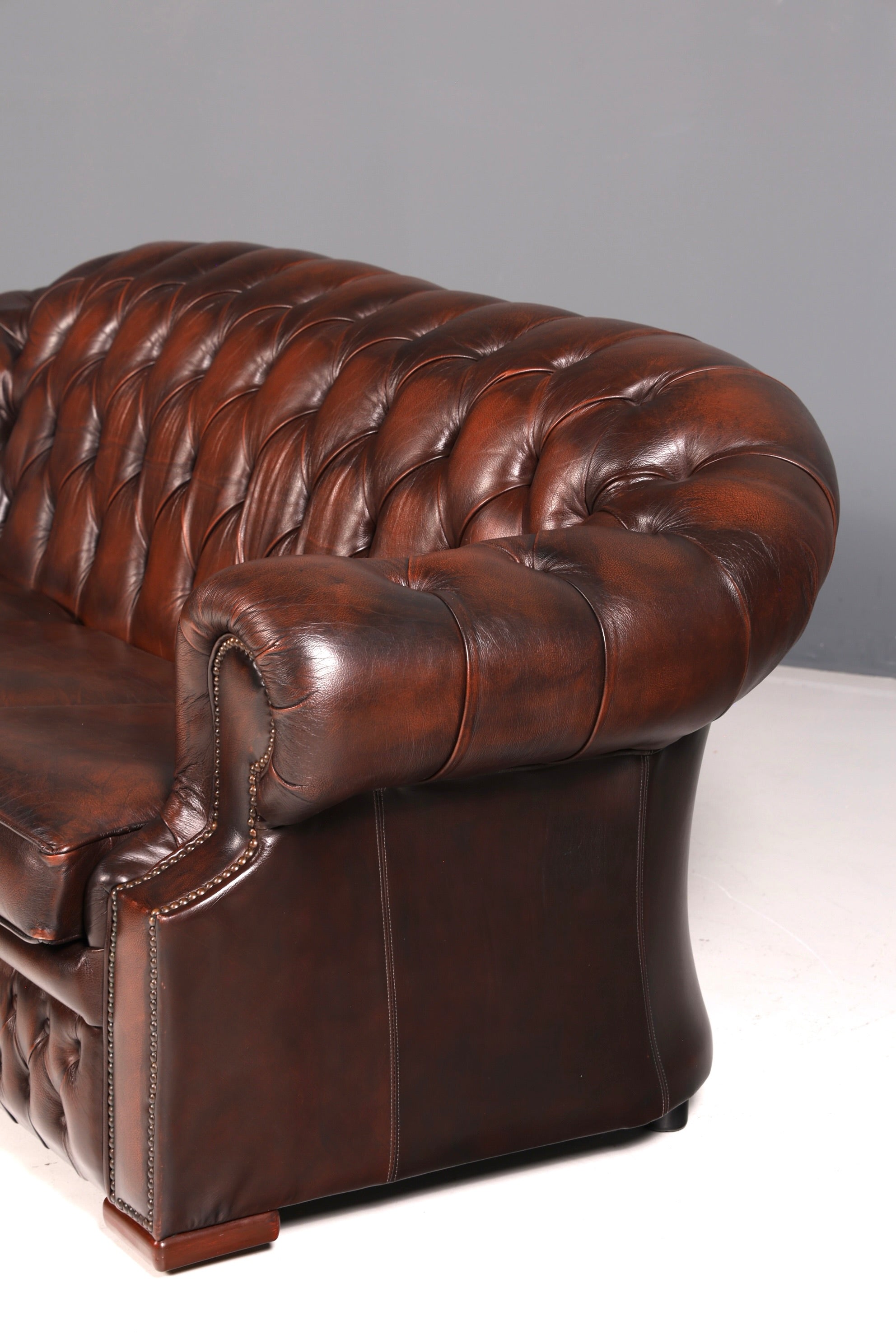 Wunderschönes Original Chesterfield Centurion Sofa 3-Sitzer Echt Leder Couch Englisch Ledersofa Vintage