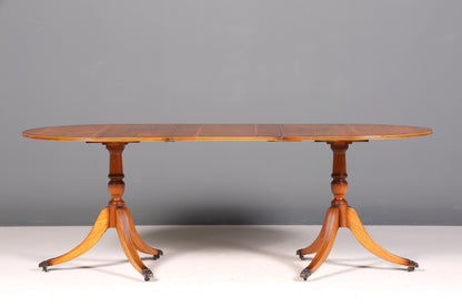 Wunderschöner Englischer Tisch ausziehbarer Esstisch Regency Stil Antik Stil 60s Küchentisch Eibe