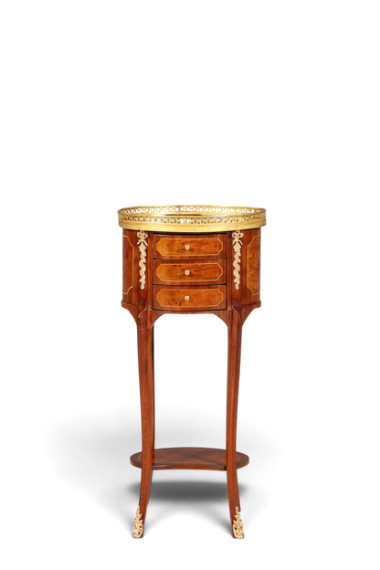 Edler Barock Louis XV Stil Beistelltisch Ablagetisch massiv Kommode Antik Stil