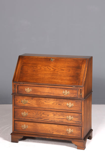 Edler Englischer Sekretär Eiche Holz Reprodux Bürotisch Bevan Funnell Office Table Schreibkommode