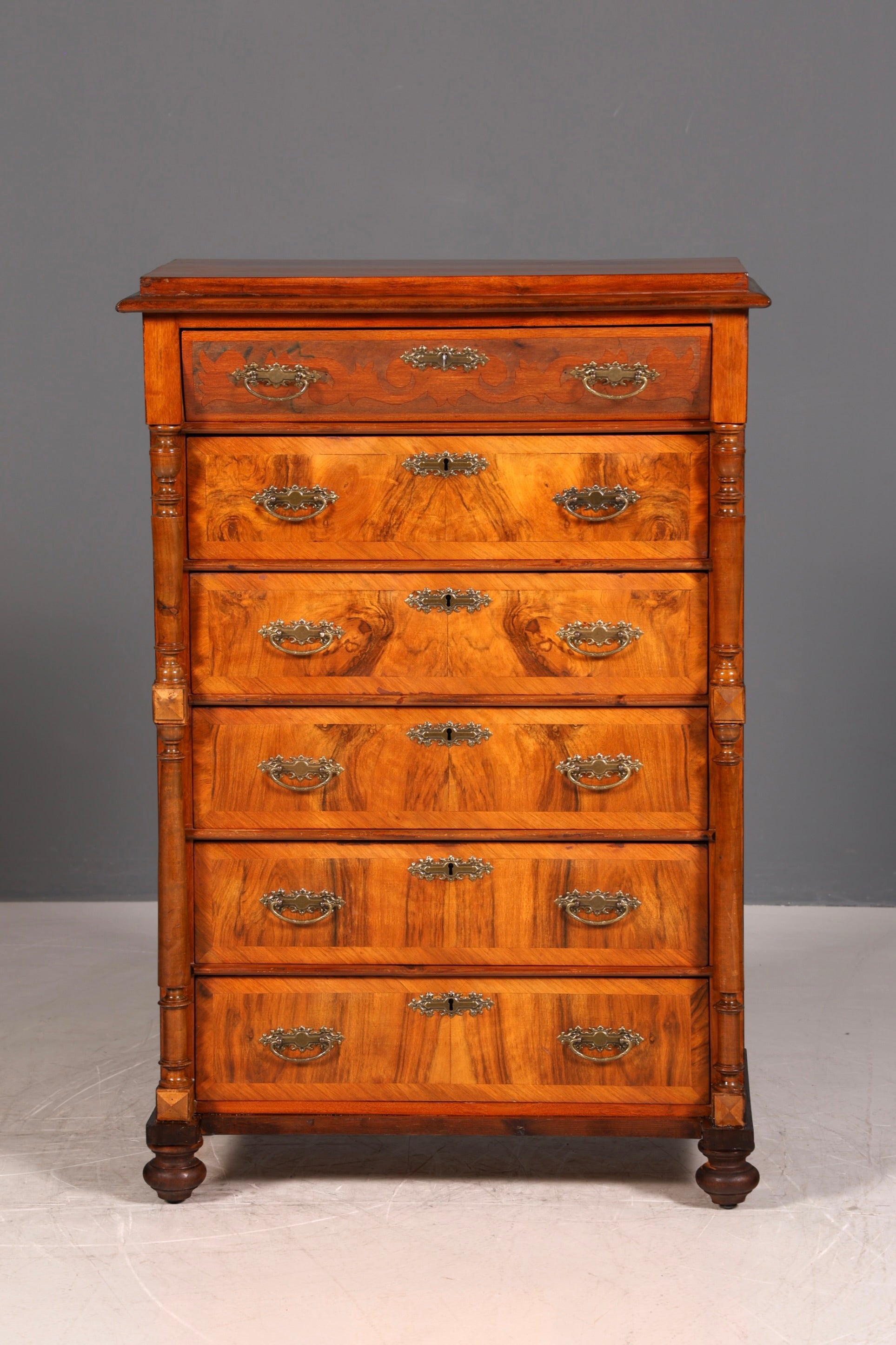 G467 Finish cm Wunderschöne Gründerzeit Kommode Jugendstil Vertiko Schubladenkommode Antik Wäschekommode (Kopie) (Kopie)