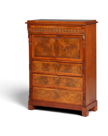 Stilvoller Gründerzeit Sekretär Vertiko Highboard Jugendstil Kommode Schrank um 1880