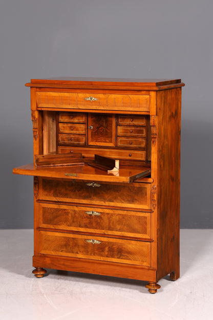 G442 Finish Wunderschöner Gründerzeit Sekretär Kommode Jugendstil Schubladenkommode Antik Vertiko (Kopie)