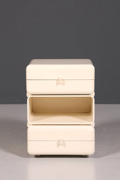 Seltene Mid Century Kommode Space Age Module Nachttisch Design Frankreich Vintage Schubladenkommode 4 von 5