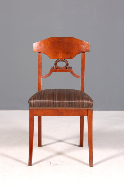 Traumhafter Biedermeier Stuhl Antik Küchenstuhl echt Holz Sekretär Stuhl Esszimmer Stuhl 2 von 2