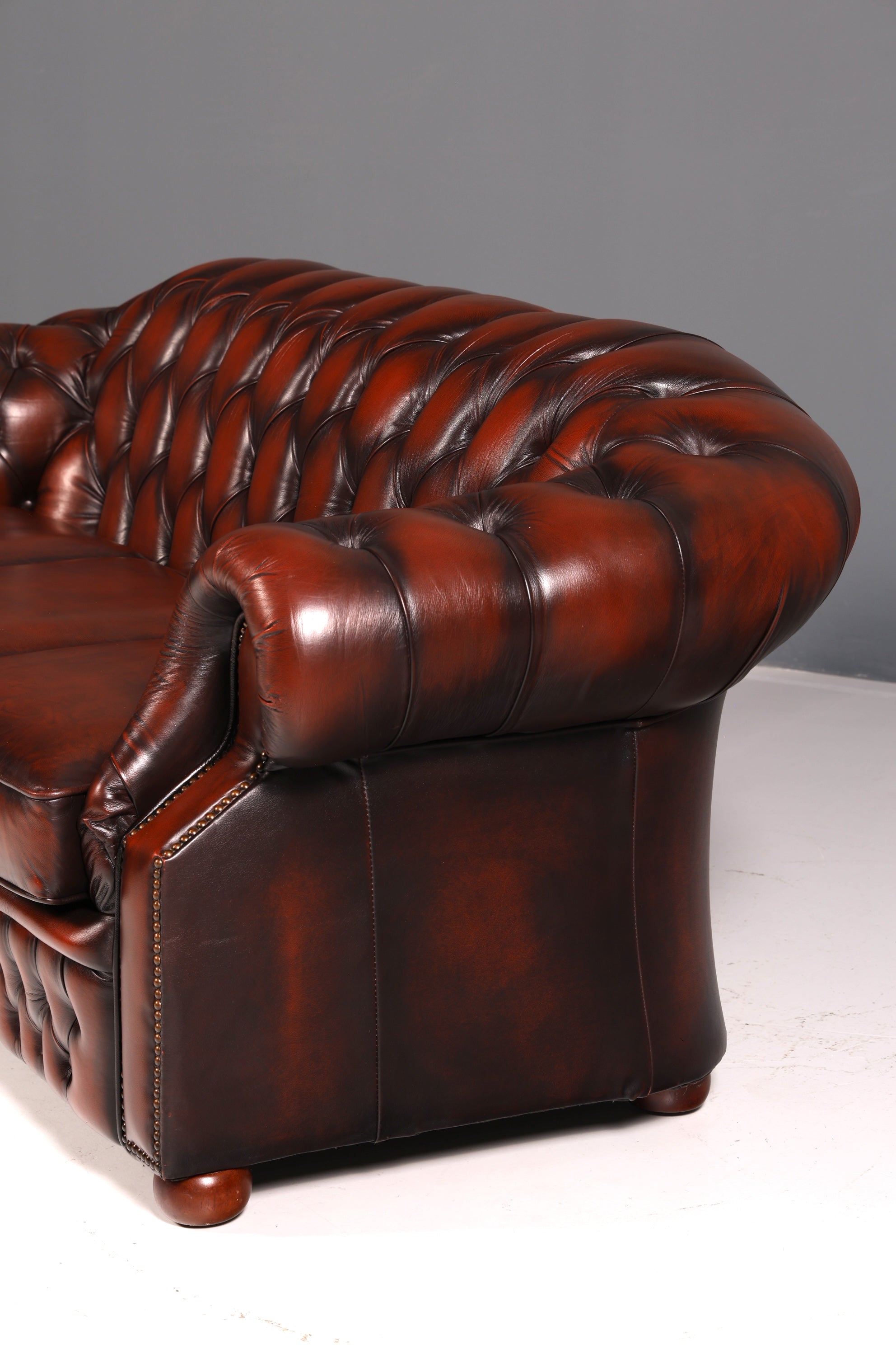 Wunderschönes Original Chesterfield Centurion Sofa 3-Sitzer Echt Leder Couch Englisch Ledersofa Vintage