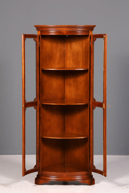 Wunderschöne Original Selva Eckvitrine Antik Stil Vitrine Schrank Geschirrschrank Glasvitrine Eckschrank 1 von 2