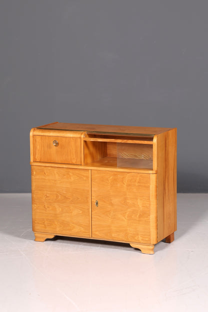 Traumhafte Mid Century Kommode Barschrank Art Deco Vintage Schrank Sideboard Teak 60s Flurkommode