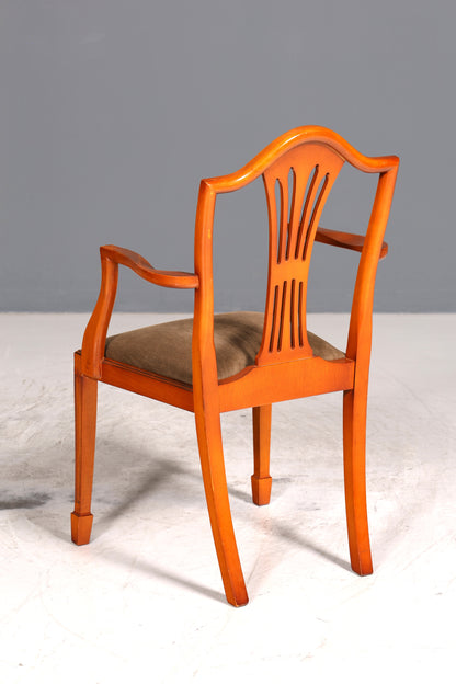 Edler Englischer Stuhl im Hepplewithe Stil Englisch Armlehnstuhl Dining Chair Küchenstuhl Sekretär Stuhl 1 von 2