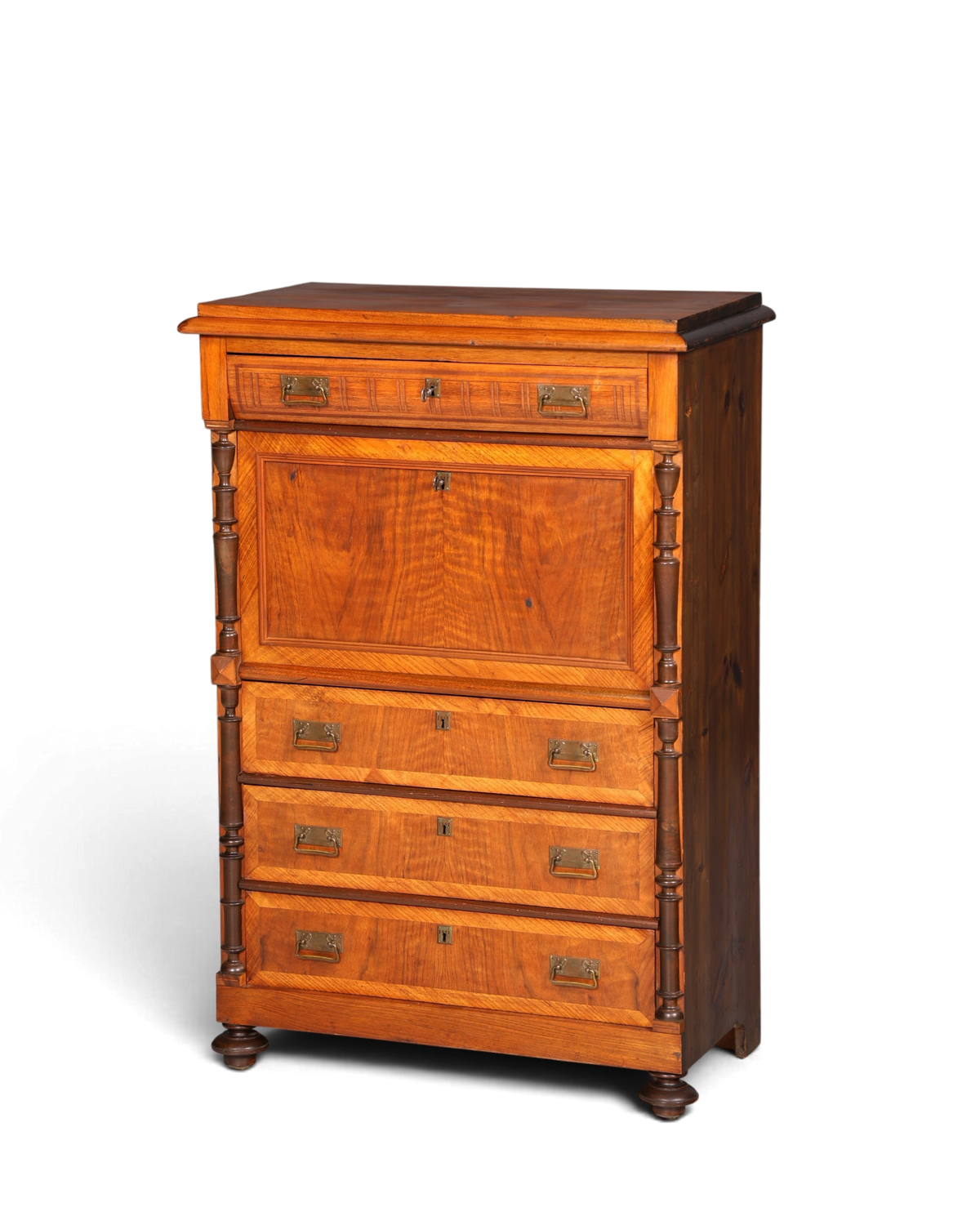 Traumhafter Gründerzeit Sekretär Jugendstil Kommode Antik Schubladenkommode Vertiko Highboard