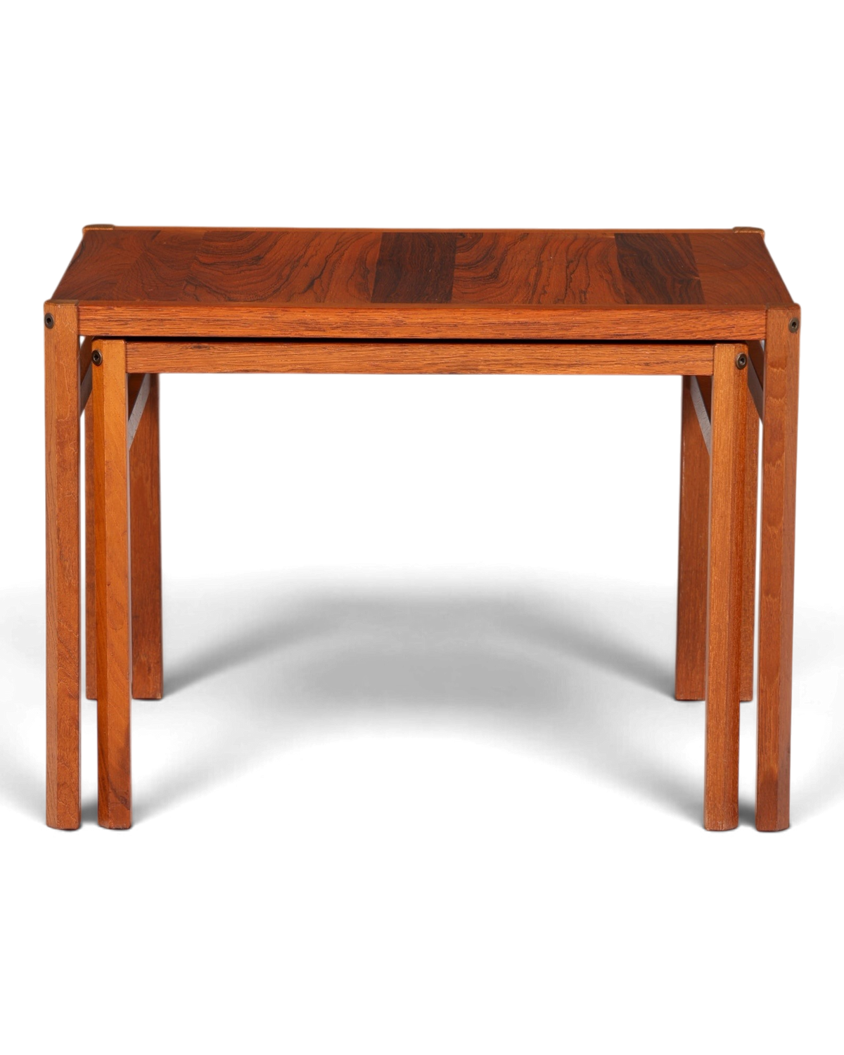 Hauptstadt Möblerei Mid-Century Satztische aus massivem Palisanderholz im Vintage-Design