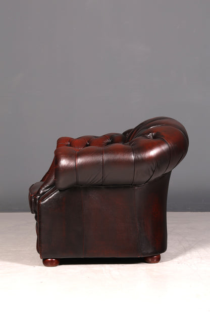 G549 Finish cm Wunderschöner Original Chesterfield Centurion Sessel Englischer Armlehnsessel Englisch Herrensessel (Kopie 2)