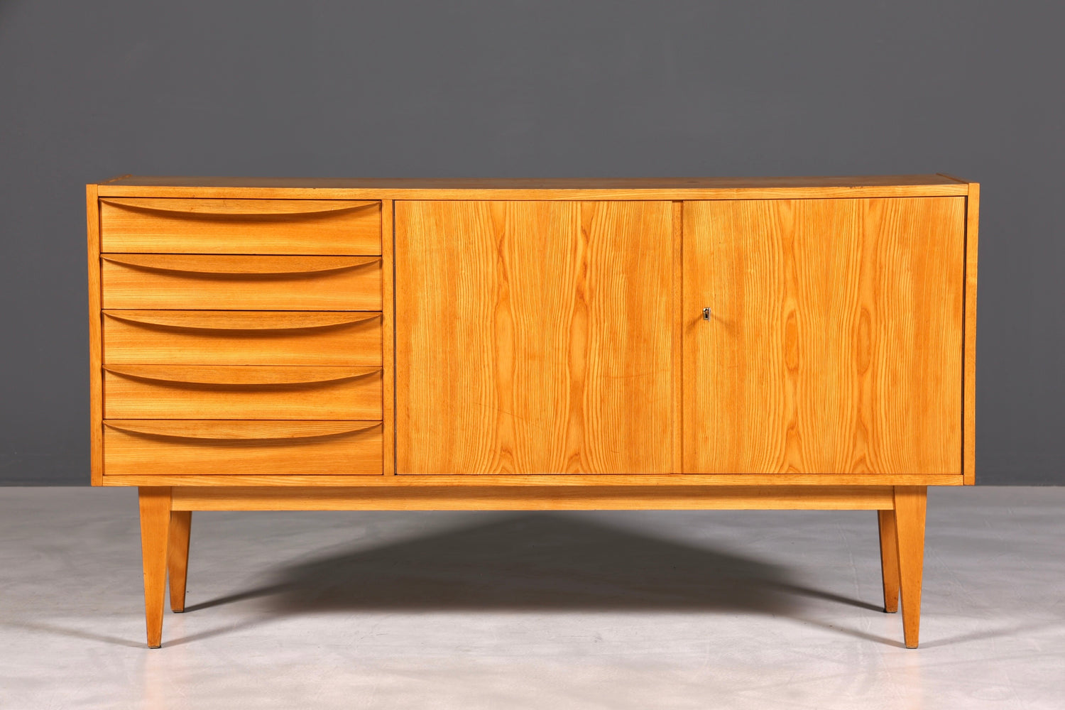 F892 Finish cm Wunderschönes Mid Century Sideboard Vintage TV Kommode 60s Schrank