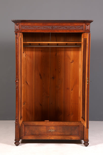 Beeindruckender Gründerzeit Schrank um 1880 Kleiderschrank Antik Jugendstil Wäscheschrank Dielenschrank