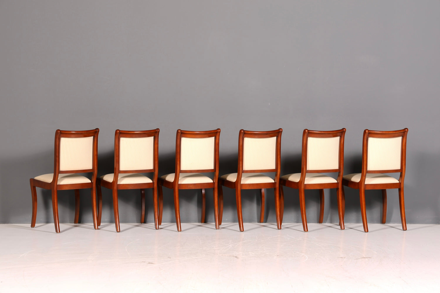 6x Edle Englische Stühle Regency Mahagoni Dining Chairs Esszimmerstühle Küchenstühle Stuhlset Vintage