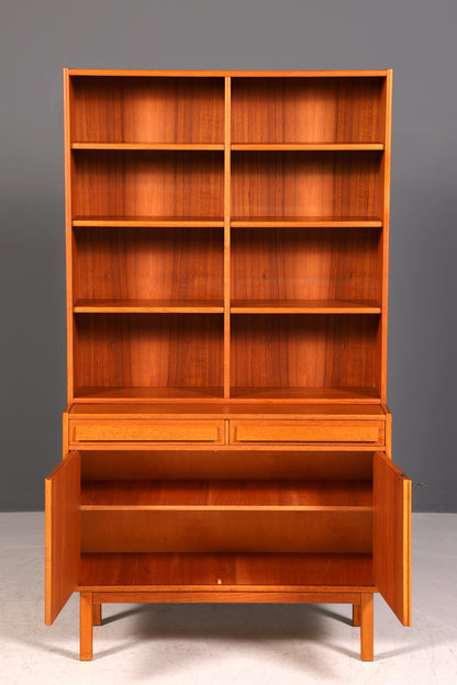 Traumhaftes Mid Century Regal Teak Holz Schrank Danish Design Retro Kommode Vintage Bücherregal 60er Jahre 1 von 2